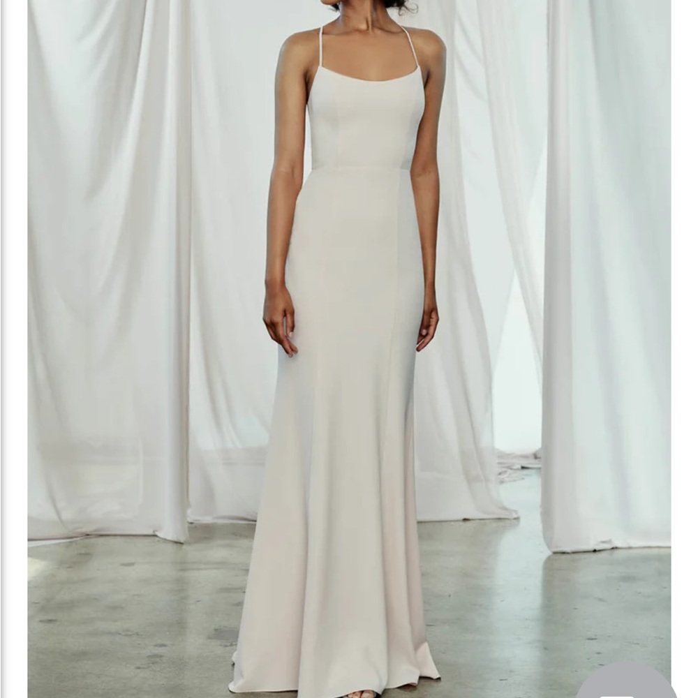 Amsale Taryn Dress in New Ice